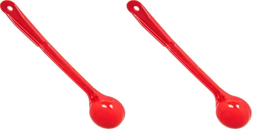 Carlisle FoodService Products Measure Miser - Cuchara medidora de plástico con mango largo, 2 onzas, color rojo (paquete de 2)