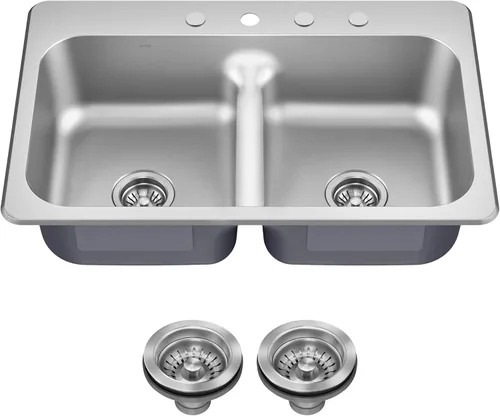 Miniatura 22 de Kraus Premier KBU17 Fregadero de cocina de acero inoxidable de calibre 18, de un tazón, de montaje por debajo para barra de cocina, 35.56 cm