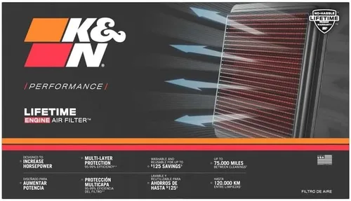 Miniatura 2 de K&N Filtro de aire del motor: Aumente la potencia y remolque, lavable, Premium, Filtro de aire de repuesto: Compatible con SUZUKI 1995-2018