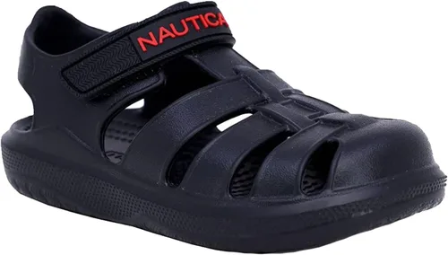 Nautica Sandalias casuales deportivas para exteriores con punta cerrada para niños, ligeras, cómodas y ligeras, cómodas, zapatos de agua de Eva para