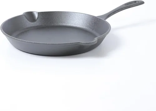 Miniatura 3 de HAWOK Sartén redonda de hierro fundido Dia.10 pulgadas, pre-sazonada