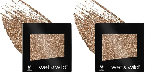 wet n wild Color Icon Sombra de Ojos con Purpurina Shimmer Brass (Paquete de 2)