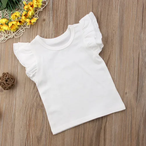 Miniatura 7 de Mubineo - Camiseta de manga corta para bebé, algodón, diseño liso