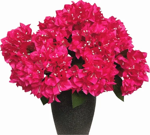 Juego de 4 ramos de flores artificiales de seda de buganvilla, flores ricas para decoración del hogar, jardín, boda, arbustos de flores sintéticas,