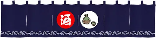Miniatura 6 de Cortina de restaurante de estilo japonés para colgar en la puerta, cortina de tela Noren, decoración horizontal para sushi bar, Izakaya, 59 x 15.7