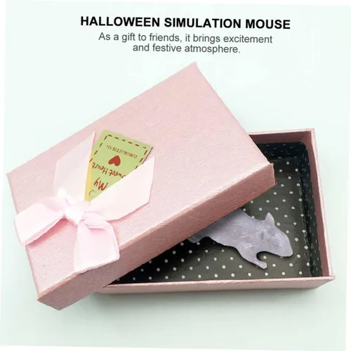 Miniatura 7 de 10pcs Halloween Plastic Fake Mice Prank Realistic Simulation Mouse Props for Haunted House Party Decorations Gray