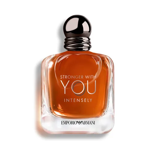 Armani Beauty - Más fuerte contigo intensamente - Colonia para hombre - Fragancia Fougère Ambery Woody para hombre - Pimienta rosa, lavanda, notas