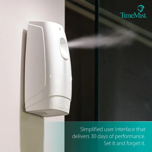 Miniatura 4 de TimeMist Classic Despachador de fragancia en aerosol medido 1047717 (1 Unidad) Ideal para baño, vestuario, sala de descanso y lavandería