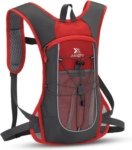 Miniatura 12 de Clape Mochila de hidratación para correr, ciclismo con vejiga de hidratación de 2 litros, mochila de agua ligera y portátil, mochila transpirable