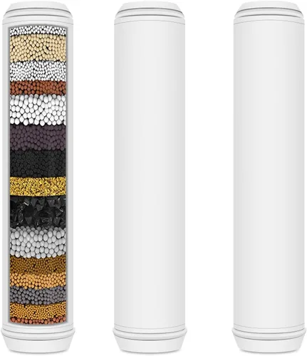 Miniatura 7 de AWO Paquete de 2 cartuchos de filtro de ducha de repuesto compatibles con PWERAN y para cabezal de ducha de mano Fitespot, sistemas de filtración