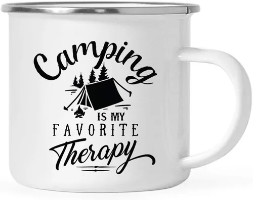 Miniatura 13 de Andaz Press Taza de café de acero inoxidable de 11 onzas, regalo de «And So The Adventure Begins», 1 paquete, cumpleaños, Navidad, exteriores, boda