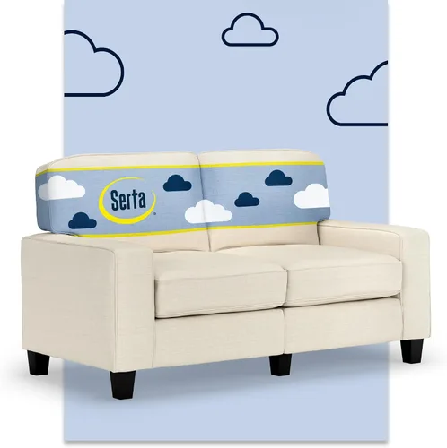 Miniatura 55 de Serta Palisades Sofás Tapizados para Sala, Sofá de Diseño Moderno, Tela, Beige