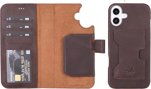 Miniatura 88 de Venito Florence - Funda de piel compatible con Samsung Galaxy S9, extra segura con bloqueo RFID, cartera desmontable para teléfono (gris decolorado)