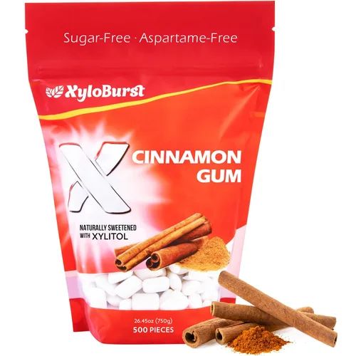 Miniatura 9 de XyloBurst Goma de mascar de xilitol Sin azúcar, sin gluten, apto para dieta cetogénica, goma de mascar sin aspartamo para la salud bucal, goma