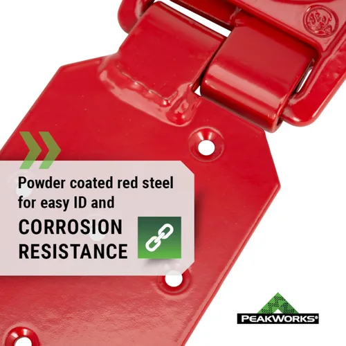 Miniatura 3 de Peakworks, soporte de anclaje de techo, protección contra caídas, V8229100 industrial/construcción, reutilizable, con bisagras, en conformidad