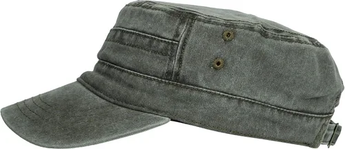 Miniatura 3 de WITHMOONS Gorra de cadete de algodón lavado Sombrero militar vintage para hombre y mujer KZ40037