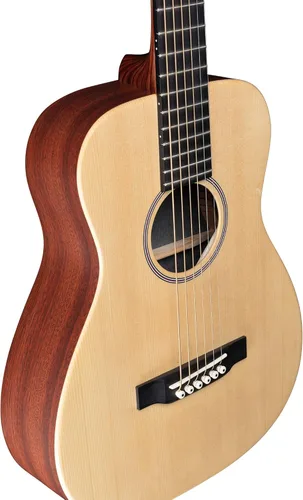 Miniatura 2 de Martin LX1E guitarra acústica con electrónica Fishman Sonitone, con tapa de abeto sólido de Sitka, modificada O - cuerpo de boltaron w/red