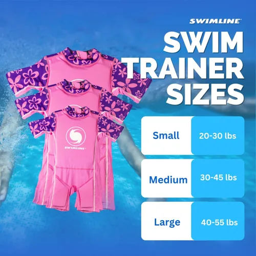 Miniatura 6 de Swimline - Chaleco de natación con cremallera flotante para niños – Chaleco salvavidas flotante para niños de 4 años en adelante, grande 40-55