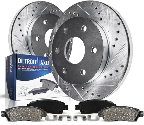 Miniatura 24 de Detroit Axle - Kit de freno delantero para Chevrolet Impala Monte Carlo Buick LeSabre Riviera Park Avenue Cadillac DeVille Olds Intrigue, Pinza