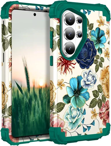 Miniatura 53 de Hocase Funda para Galaxy S20 FE 5G, Protección resistente a prueba de golpes, goma de silicona suave + parachoques de plástico duro, funda