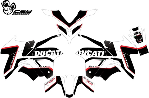 Miniatura 2 de Kit gráfico para DUCATI Multistrada 1200/1260 Enduro Graphic Decal Kit (DC-WR) (1200 ENDURO, GLOSSY)