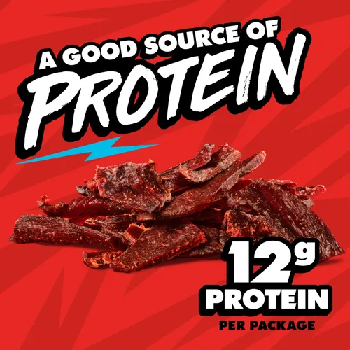 Miniatura 5 de Jack Link's - Carne vacuna seca, jalapeño, aperitivo picante, 12 g de proteína, 100 calorías, 100% carne vacuna, 94% libre de grasa, sin GMS**