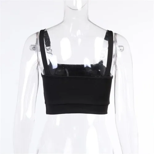 Miniatura 11 de Camisetas sin mangas góticas para mujer, camisola gótica Y2k