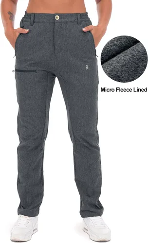 Miniatura 2 de Little Donkey Andy Pantalones de senderismo cargo de peso medio para mujer, UPF 50+, pantalones casuales de viaje con bolsillos XS-XXL