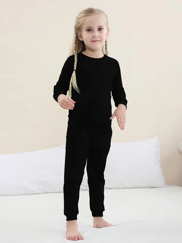 Miniatura 5 de GUISBY Conjunto de pijama para niños y niñas, sudadera de ajuste cómodo para uso diario de 2 piezas