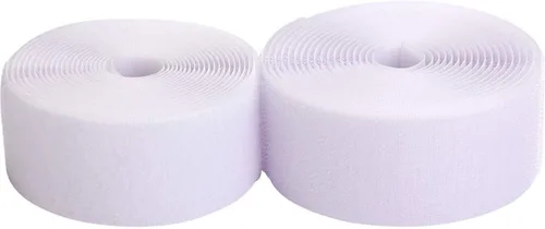 Miniatura 2 de Cinta de tela de nailon para coser de 2 pulgadas de ancho x 16.4 ft de largo, color blanco