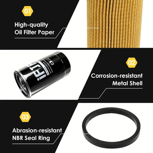 Miniatura 4 de iFJF 122-0836 Filtro de aceite de repuesto para RV QG 5500/7000 Serie HGJAA HGJAB HGJAC de giro que reemplaza 01220836 B7238 PH2875 PH10027