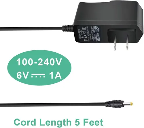 Miniatura 3 de Nuevo adaptador de repuesto de CA para Omron Healthcare - Monitor de presión arterial del brazo superior serie 5, 7,10 - Reemplazo del cable