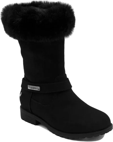 Nautica Botas cálidas para niñas, botines de moda para clima frío con parte superior de piel sherpa, cosima (niño grandeniño pequeñoniño)