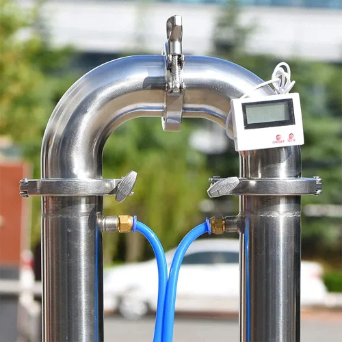 Miniatura 9 de Nueva torre de destilación tubular con mirilla de vidrio de malla de cobre equipo de elaboración de cerveza doméstica moonshine destiler (1.5'')