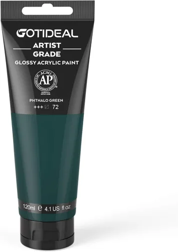 Miniatura 33 de GOTIDEAL - Pintura acrílica sienna tostado, tubos de 4.1 oz, no tóxicas, duradera, para pintor adulto o niño y para lienzo, madera, arcilla, tela