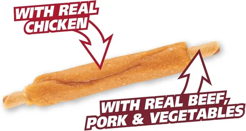 Miniatura 5 de SmartBones Sin colores artificiales ni conservantes masticables de costillas y alas, dale a tu perro un divertido masticable de triple sabor