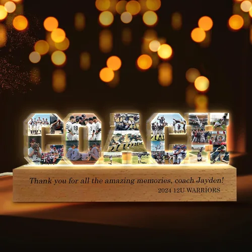 Miniatura 20 de Luz nocturna LED personalizada con collage de fotos, foto personalizada con cualquier cita y nombre, Navidad, amistad, regalos de cumpleaños