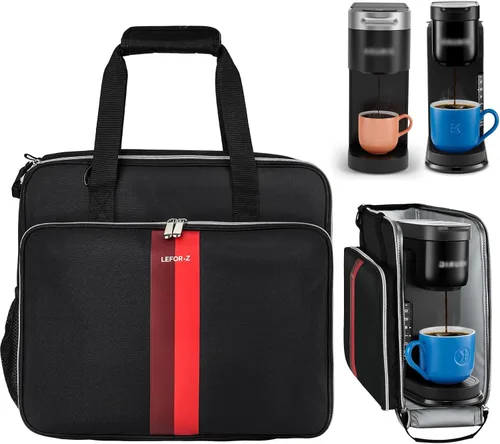 Miniatura 9 de LEFOR·Z Bolsa de viaje para cafetera, compatible con Keurig K-Mini, funda de transporte para cafetera de una sola porción compatible con K-Mini Plus