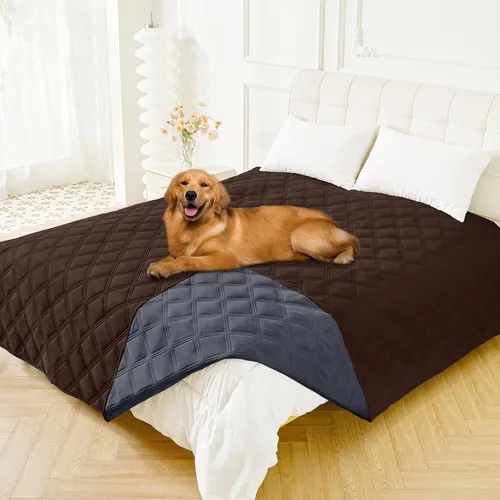 Miniatura 67 de Smiry Funda Impermeable para Cama de Perro, Manta Suave Reversible para Mascotas, Lavable a Prueba de Fugas para Gatos y Perros, Funda para Sofá