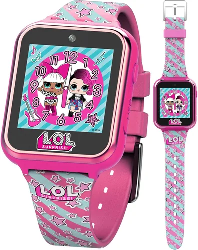Miniatura 10 de Accutime L.O.L. Surprise! Reloj inteligente interactivo con pantalla táctil para niños, Azul claro, 40 mm, Moderno