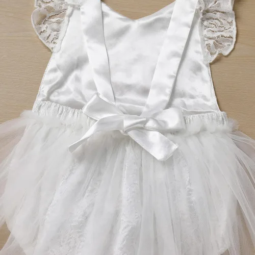 Miniatura 56 de Traje de bebé niña primer cumpleaños traje de encaje tul mameluco princesa tutú vestido de un año cumpleaños pastel Smash fotografía ropa