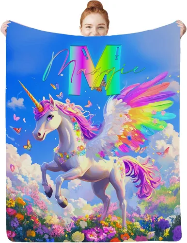 Miniatura 9 de Artsadd Mantas personalizadas con nombre para bebés niños y niñas, mantas de bebé personalizadas con nombre, manta personalizada para niños