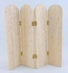 Miniatura 2 de Casa de muñecas Inacabado 4 Doblar Vestidor Pantalla Divisor Desnudo Muebles de madera