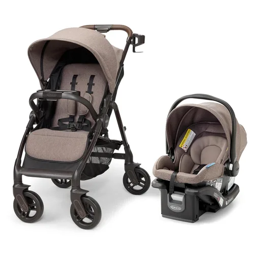 Miniatura 12 de Graco Premier Modes Merge - Carriola con ruedas EZ Spin para rotación de 360 grados, 3 modos: portabebés de asiento de automóvil, capazo portabebés