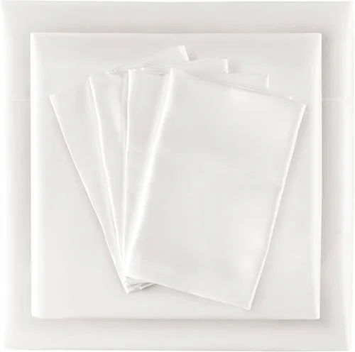 Miniatura 220 de Madison Park Essentials - Juego de sábanas de satén de lujo y sedoso con brillo natural, bolsillo elástico de 14 pulgadas para colchones de hasta 16