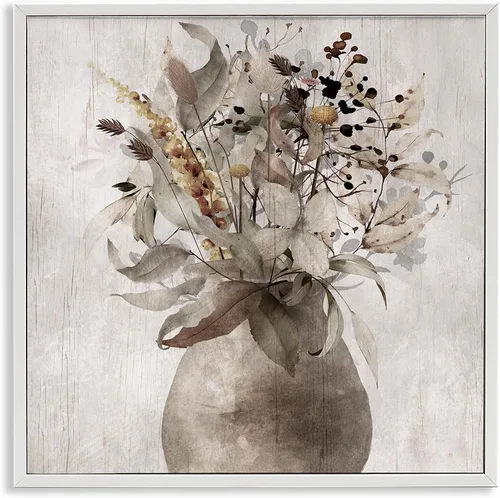 Miniatura 25 de Stupell Industries 'Country Jug Varied Flower Arrangement', Framed Giclee Art, White, 17 x 17 Inches, Easy to Hang and Sturdy, Made in USA, by Carol