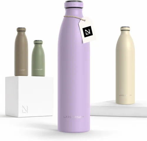 Miniatura 59 de LARS NYSØM Botella de agua XL de acero inoxidable aislada 12oz 17oz 25oz 34oz 51oz Botella térmica aislada para bebidas calientes y frías Azul