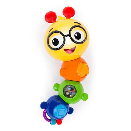 Miniatura 13 de Baby Einstein Rattle & Jingle Trio - Juego de sonajeros musicales para llevar para silla alta a partir de 6 meses, multicolor, 3 unidades Sonajero