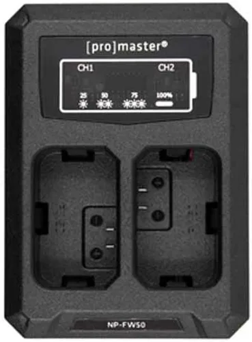 Miniatura 3 de ProMaster Cargador doble - USB para Sony NP-FW50, (modelo 4511)