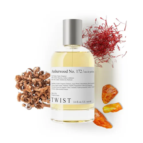 Miniatura 41 de Twist Wood No. 28 - Eau De Parfum Inspirado en T. Ford Oud Wood, Perfume de Larga Duración para Hombres y Mujeres, Sin Parabenos, Vegano